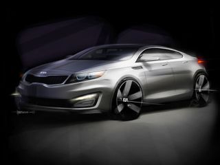 Скетч дизайна Kia Optima