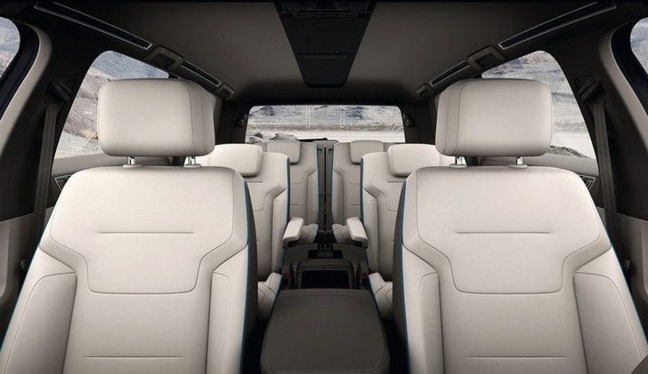 Volkswagen CrossBlue concept — компоновка салона Volkswagen CrossBlue concept — компоновка салона