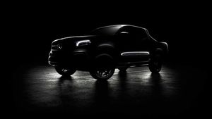 Опубликованы тизерные изображения пикапа Mercedes-Benz X-Class Опубликованы тизерные изображения пикапа Mercedes-Benz X-Class
