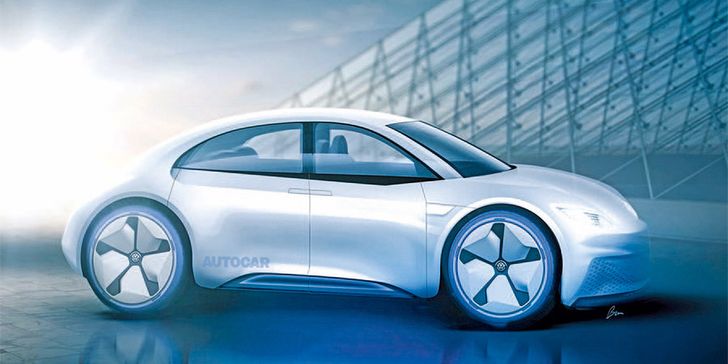 Volkswagen превратит новый Beetle в четырехдверный электрокар Volkswagen превратит новый Beetle в четырехдверный электрокар