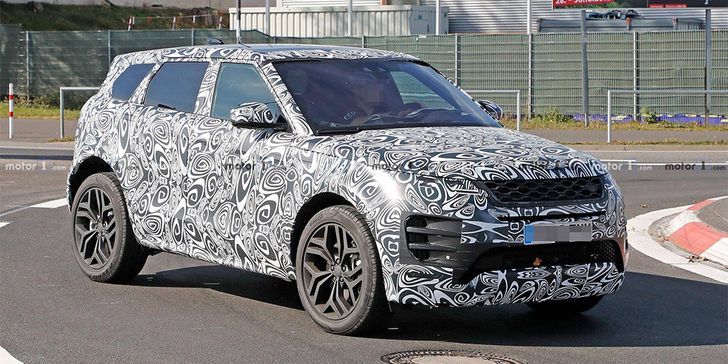 Новая версия Range Rover Evoque замечена на испытаниях в Нюрбургринге Новая версия Range Rover Evoque замечена на испытаниях в Нюрбургринге