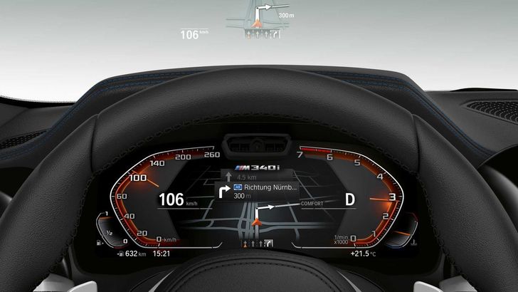 Интерьер BMW M340i Интерьер BMW M340i