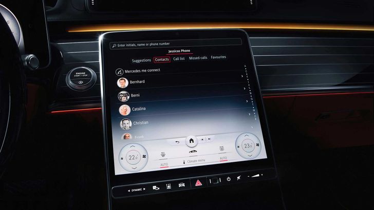 Новый MBUX в S-Class W223чч Новый MBUX в S-Class W223
