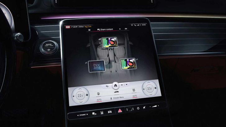 Новый MBUX в S-Class W223 Новый MBUX в S-Class W223