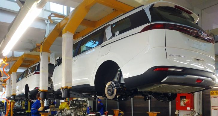 Производство KIA Carnival Производство KIA Carnival