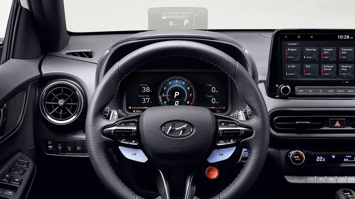 Интерьер Hyundai Kona N Интерьер Hyundai Kona N