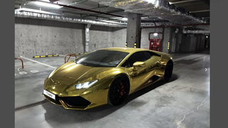 «Золотой» Lamborghini Huracan. Скриншот с «Авито Авто»